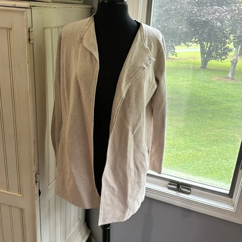 J Crew Woman’s 100% Cotton Open‎ Cardigan With Pockets